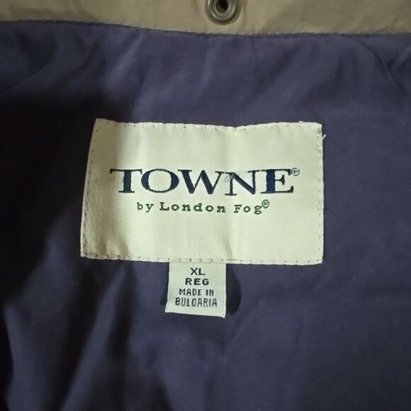 LondonFog Long Insulated Coat Jacket XL Towne Rain Windbreaker Hood Utility Tech - Picture 3 of 13